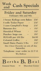 A 1935 advertising post card