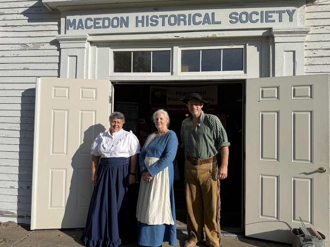 Linda Braun Town Historian, Sandy Pagano President MHS, Chris Blomgren Historic Pursuits