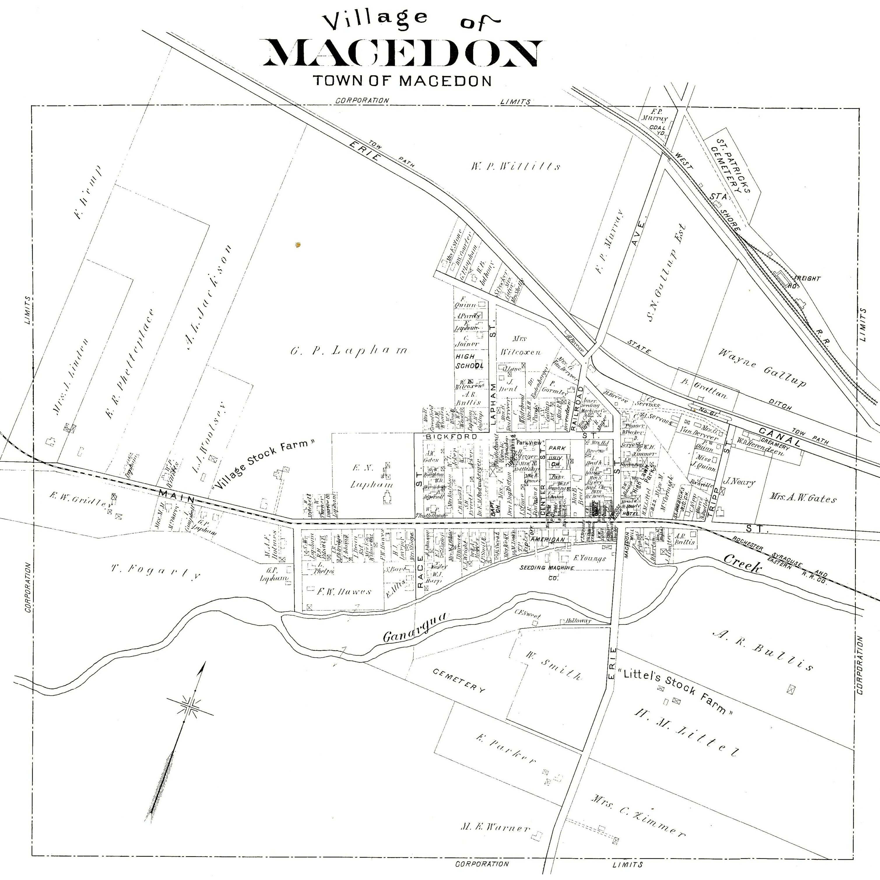 1904 Village Map