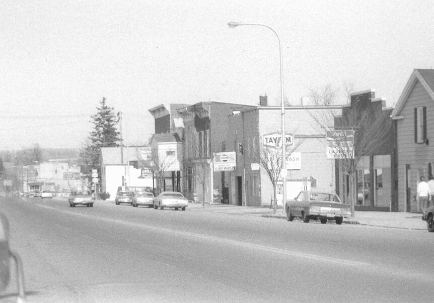 Looking east on Main Street 1970s